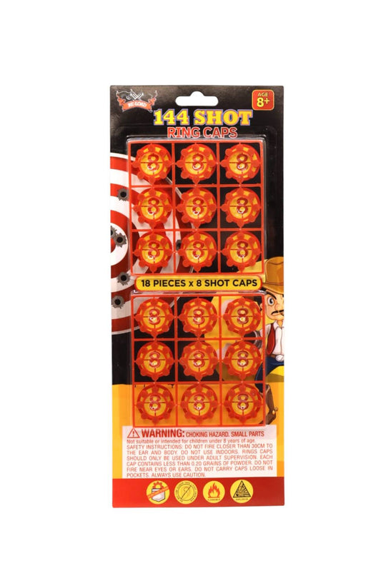 144 Shot ring caps