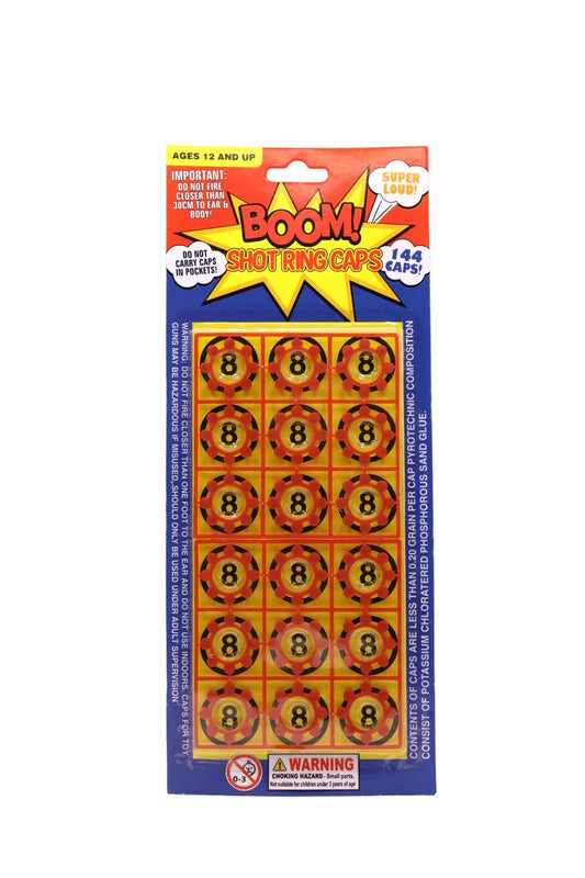 Boom Shot Ring Caps 144 caps
