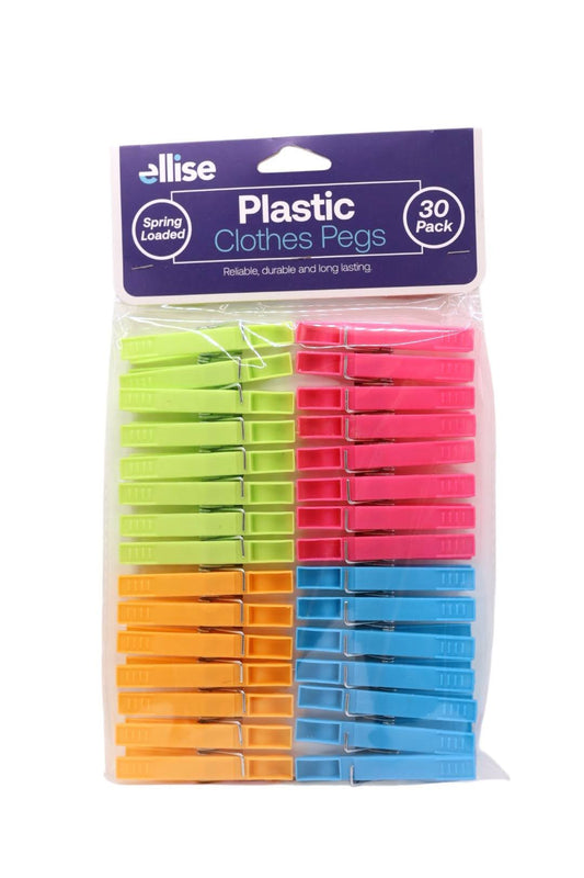 Ellise Plastic Clothes Peg 30pk